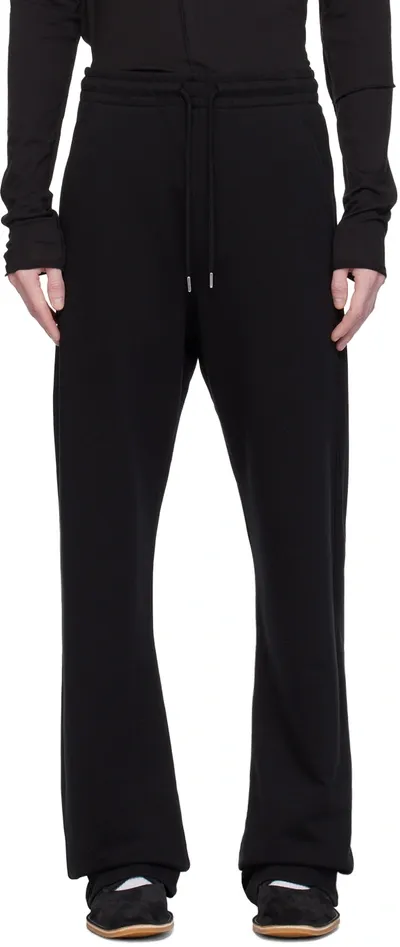 Dries Van Noten Black Drawstring Sweatpants In Black (900)