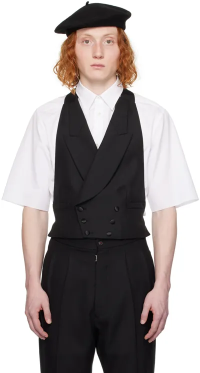 Maison Margiela Black Double-breasted Vest