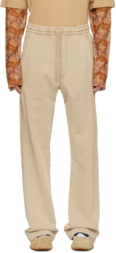 Dries Van Noten Beige Drawstring Sweatpants In 103 Beige