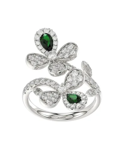 Marchesa Floral White Gold Ring