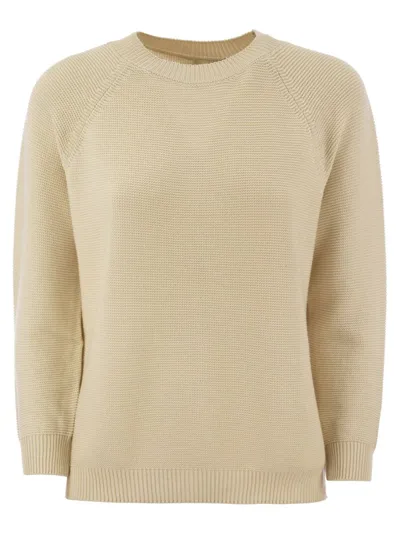 Weekend Max Mara Linz Knitted Jumper In Beige