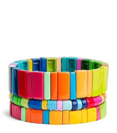 Roxanne Assoulin Starburst Bracelet Trio In Multi