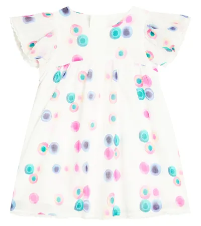 Chloé Baby Printed Cotton Dress In Multicoloured