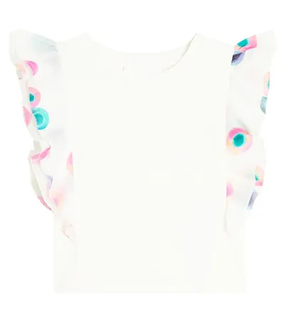 Chloé Kids' Cotton Blouse In White