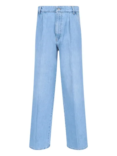 Miu Miu Straight Jeans In Light Blue