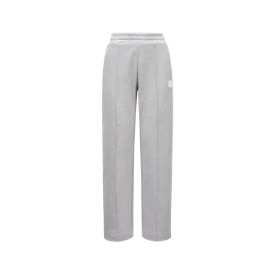 Moncler Collection Logo Patch Sweatpants Grey In Gris