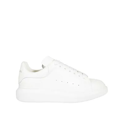 Alexander Mcqueen Oversized Leather Sneakers In White