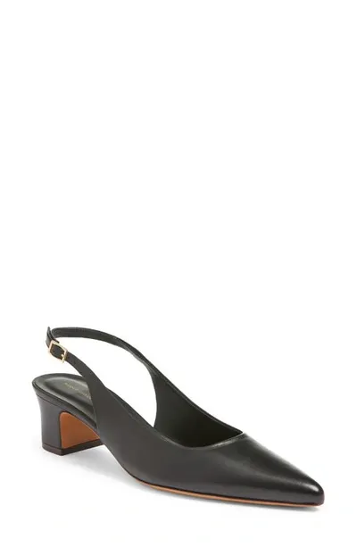 Mansur Gavriel Pointed Toe Slingback Pump In Black