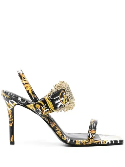 Versace Jeans Couture Heeled Sandals  Woman Color Black