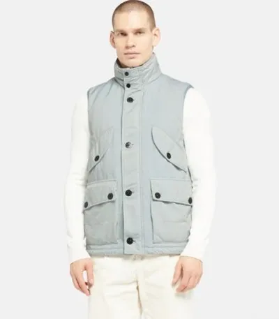 Pre-owned Stone Island Man Ice Polyester Blend Sleeveless Down Jacket New✅ S/l In Grau