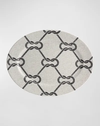 Vista Alegre Calcada Portuguesa Platter In Gray