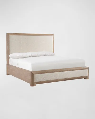 Bernhardt Aventura Upholstered California King Bed In Off White, Brown