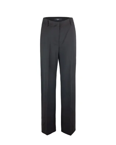 Weekend Max Mara High Waist Straight Leg Pants In Blue Beige