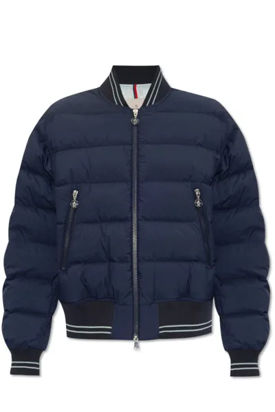 Moncler Argo Puffer Jacket In Navy