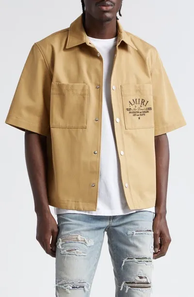 Amiri Shirt In Sepia Tint