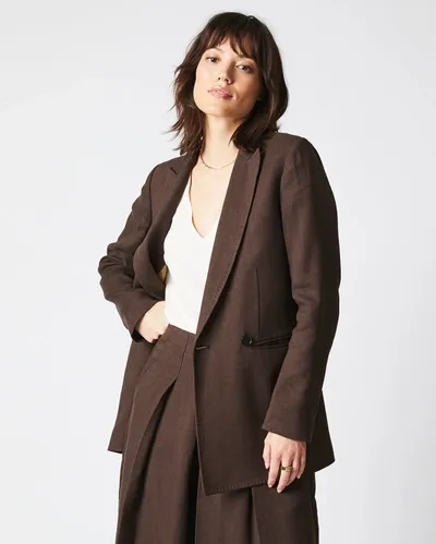 Reid Jeanne Jacket In Chocolate