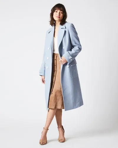 Reid Macdougal Coat In Light Blue