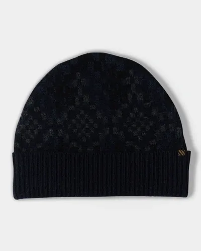 Reid Rug Jacquard Beanie In Blue