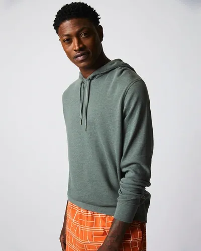 Reid Thermal Hoodie In Slate Green