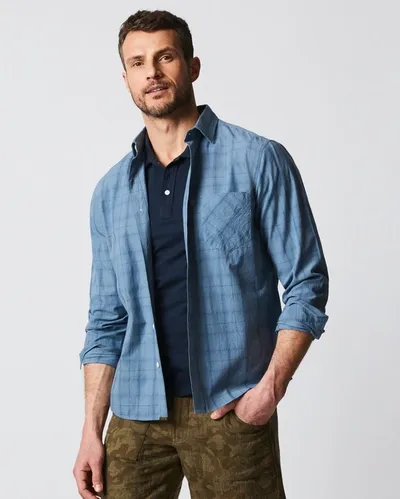 Reid Tuscumbia Shirt In Mid Blue