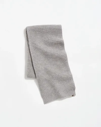 Reid Wool Ribbon Scarf In Grey