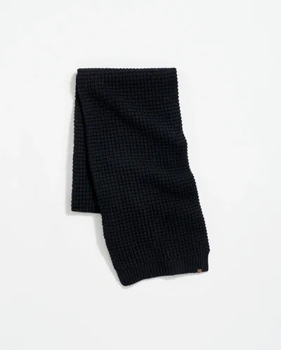 Reid Wool Ribbon Scarf In Black