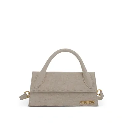 Jacquemus Le Chiquito Long Leather Bag In Grey