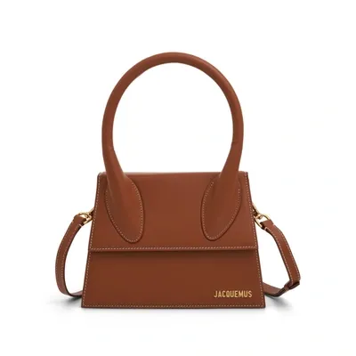 Jacquemus Le Grand Chiquito Leather Bag In Brown