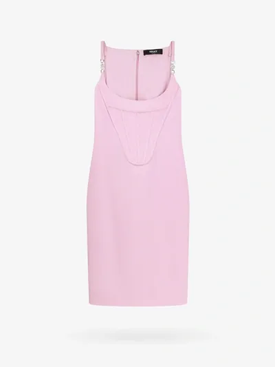 Versace Woman Dress Woman Pink Dresses