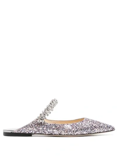 Jimmy Choo Flat Shoes In Silver