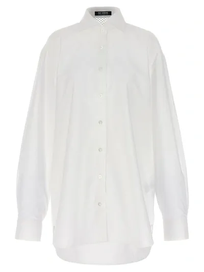 Raf Simons Mesh Insert Shirt In White