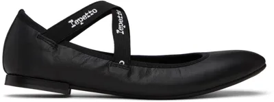 Repetto Black Joana Mary Jane Ballerina Flats In 410 Noir