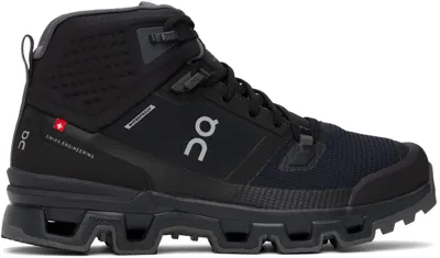 On Black Cloudrock 2 Waterproof Sneakers In Black | Eclipse