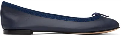 Repetto Navy Cendrillon Ballerina Flats In 851 Classique