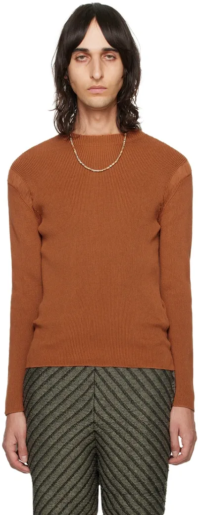 Isa Boulder Ssense Exclusive Orange Float Long Sleeve T-shirt In Copper