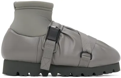 Yume Yume Gray Camp Mid Boots In Grey