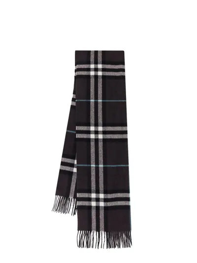 Burberry Checked Fringed In Multi