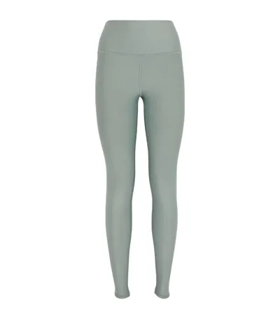 Alo Yoga High Waist Airlift Brushed Legging In Cosmic Grey