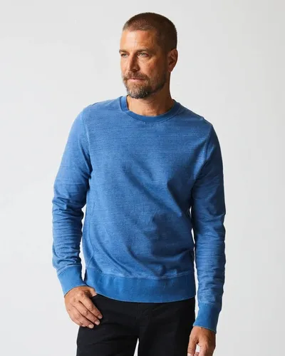 Reid Indigo Terry Sweatshirt In Denim