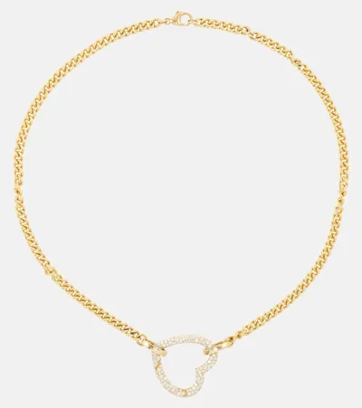 Robinson Pelham Identity 18kt Gold Necklace And Pendant Set With Diamonds