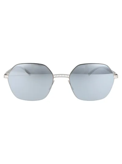 Mykita X Maison Margiela Square Frame Sunglasses In Silver