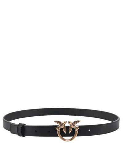 Pinko Love Birds Belt In Black