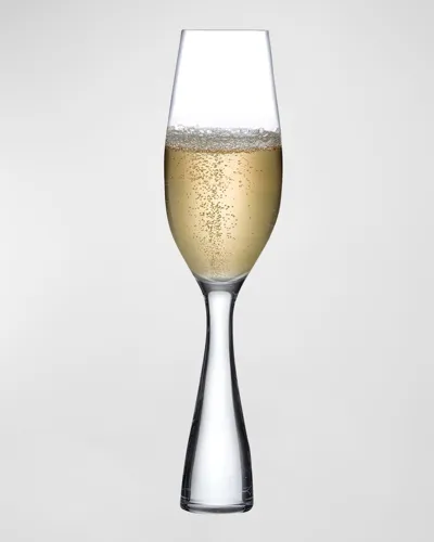 Nude Crystal Champagne Flutes, Set Of 2 In Transparent