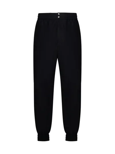 Alexander Mcqueen Elasticated Waistband Tapered In Black