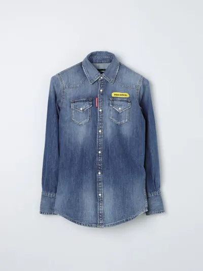 Dsquared2 Junior Shirt  Kids Color Denim