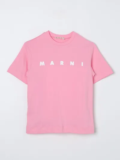 Marni Kids' Pink Cotton T-shirt