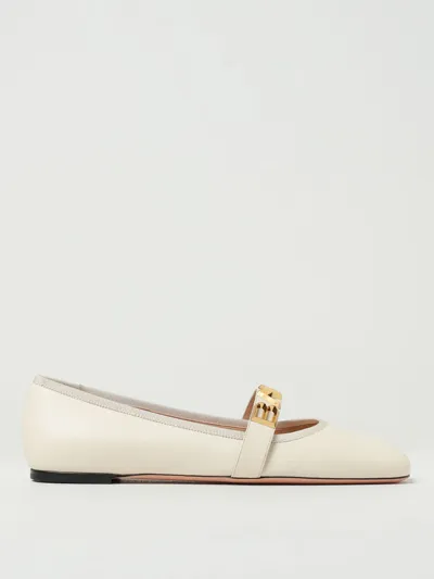 Bally Flat Shoes In Cream