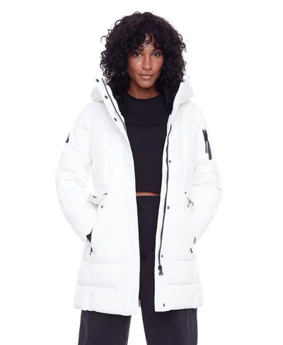 Alpine North Women's Kootney | Mid-length Parka Coat In Cloud