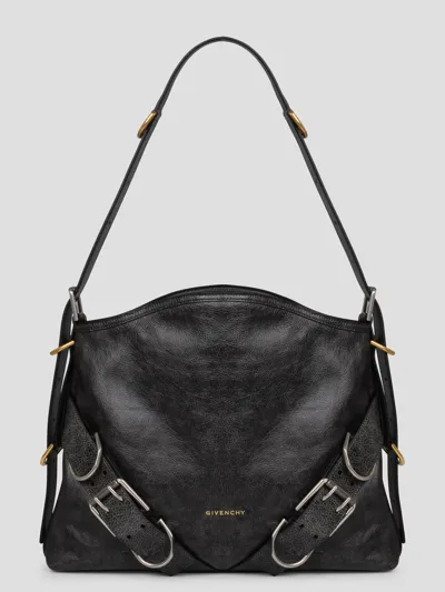 Givenchy Medium Voyou Boyfriend Leather Hobo Bag In Black