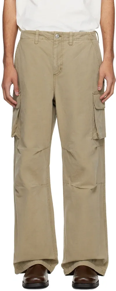 Our Legacy Khaki Mount Cargo Pants In Peafowl Canvas